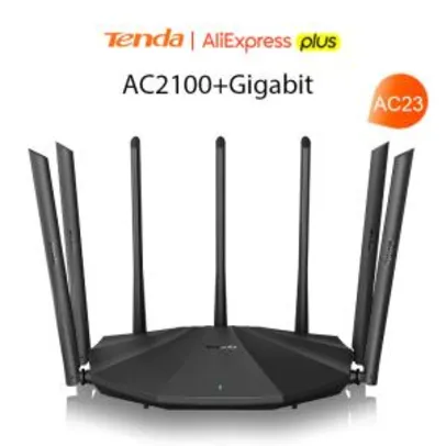 Roteador Gigabit Tenda Ac23 (7 antenas e dual band) | R$226