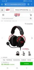 [Boleto] Headset Gamer Hyperx Cloud Alpha- R$399