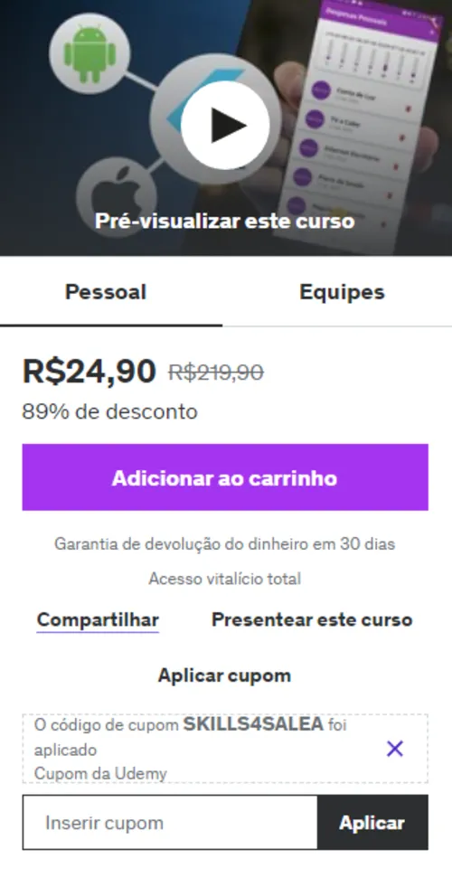 Imagem na descrição da promoção