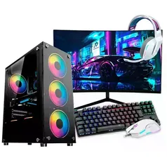 PC Gamer Enifler Completo, Intel Core I7, 16GB RAM, Nvidia Geforce GTX 1050 TI, 1TB, Windows 10 + Kit Gamer Teclado, Mouse E Headset, Hayom