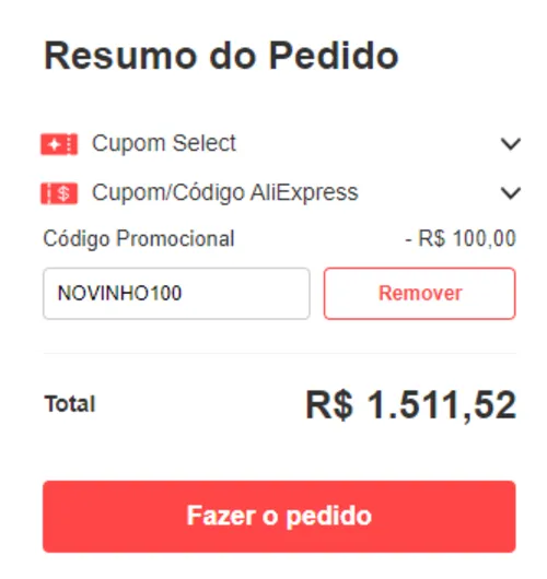 Imagem na descrição da promoção