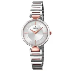 Relógio Festina Feminino Aço Prateado e Rosé - F20320/2 R$ 260