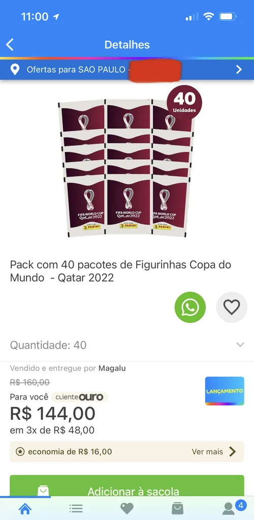 Imagem na descrição da promoção