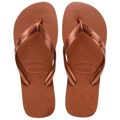 Chinelo Havaianas Top Ferrugem/Cobre Metálico