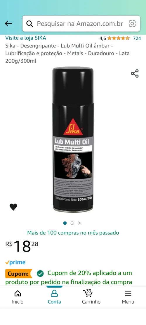 Imagem na descrição da promoção