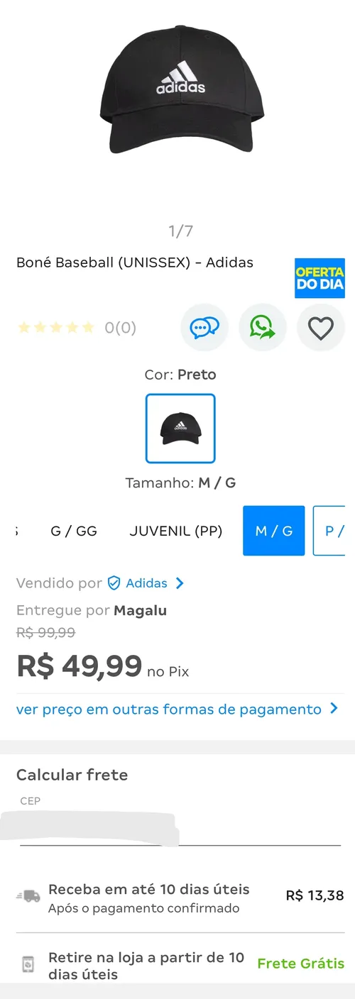 Imagem na descrição da promoção