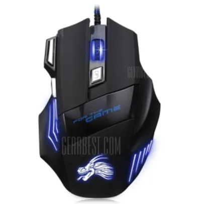 X3 USB Wired Optical Gaming Mouse  -  BLACK por R$15