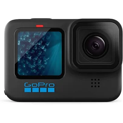 Câmera GoPro HERO11 Black à Prova D`água com LCD Frontal, Vídeos 5.3K, Fotos 27MP, HyperView, HyperSmooth 5.0 + Horizon Lock, Live 1080p, Webcam,