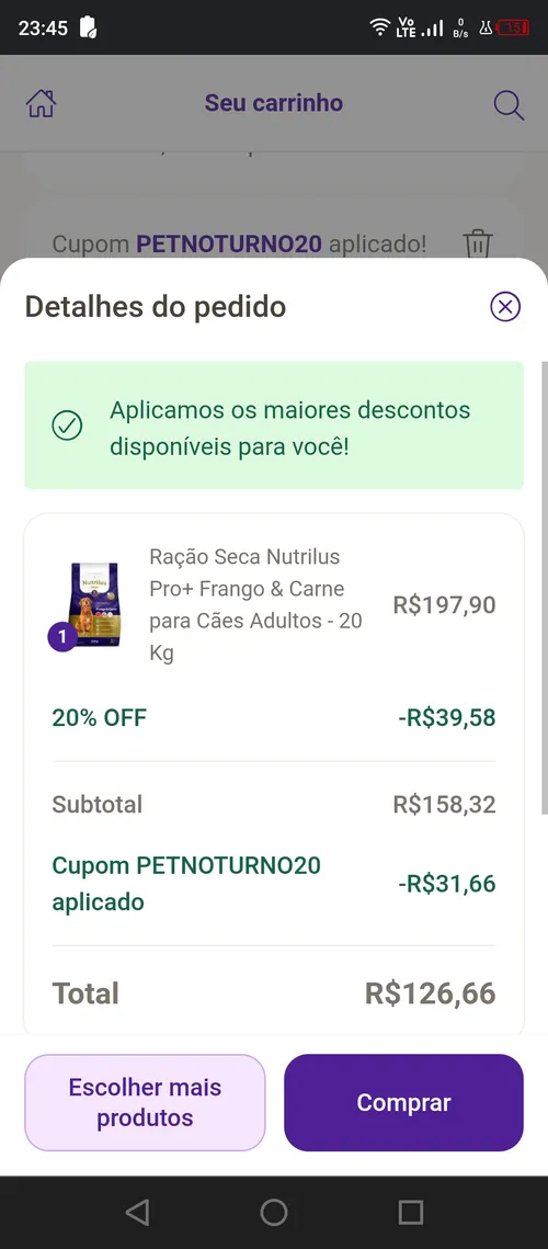 Imagem na descrição da promoção