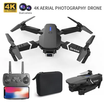 [Taxa Inclusa] - Mini Drone Com Dual Camera 4K E88 Pro