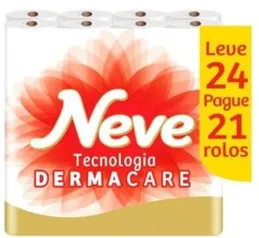 Papel Higiênico Folha Dupla Neve - Toque de Seda 24 Rolos 30m