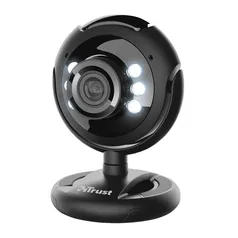 Webcam Trust Spotlight Pro Com Led e Microfone Embutido Preto, 16428