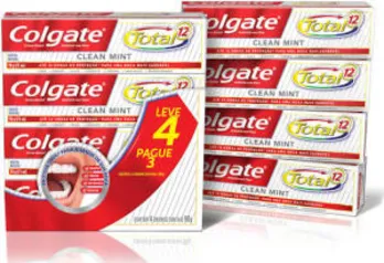 [PRIME/Rec] Creme Dental Colgate Total 12 Clean Mint 90g 4un | R$14