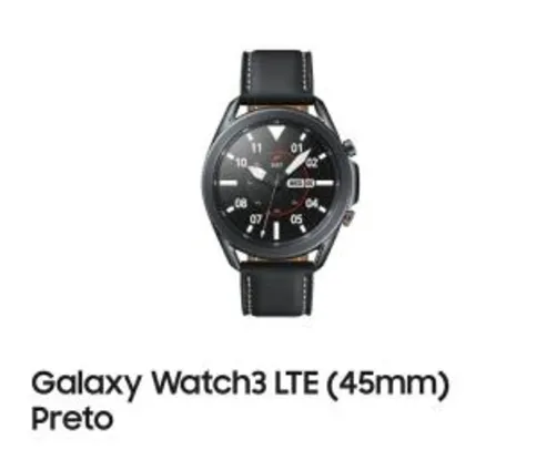 Galaxy Watch3 LTE (45mm) Preto - R$1979