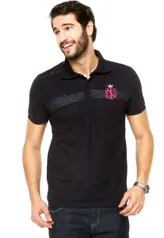 [Dafiti] Camisa Polo Manga Curta Industrie Logo Azul- por R$ 20