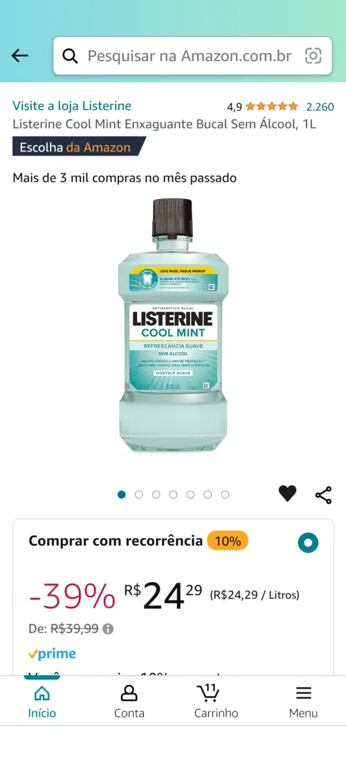 Imagem na descrição da promoção