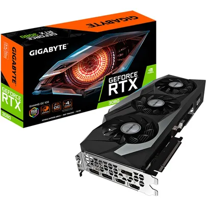 Placa De Vídeo Gigabyte Geforce Rtx 3080 Gaming 10gb 320 Bit