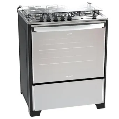 Fogão 5 bocas Atlas New UTop Style mesa de inox - Bivolt