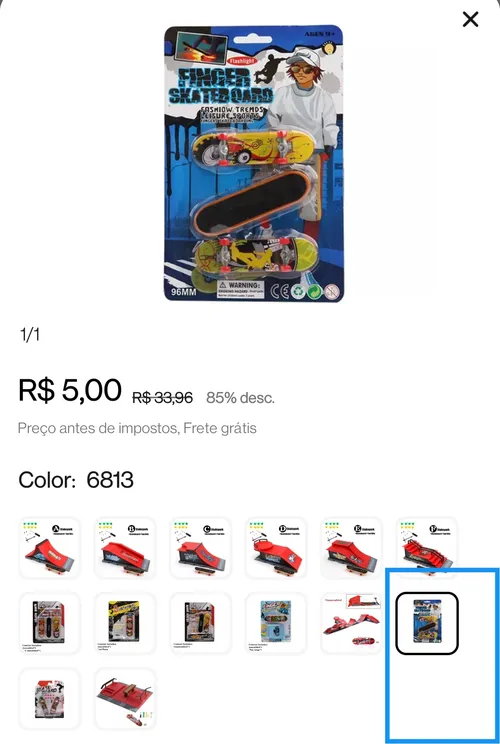 Imagem na descrição da promoção