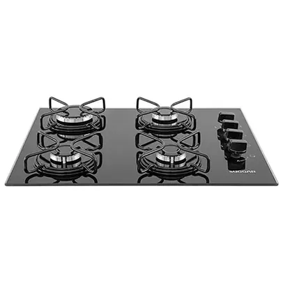 Cooktop 4 Bocas Suggar Vidro Temperado Preto Bivolt - FG4004AVP