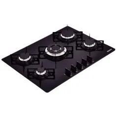 Cooktop a Gás 5 Bocas Tramontina Brasil Preto – Bivolt - R$700