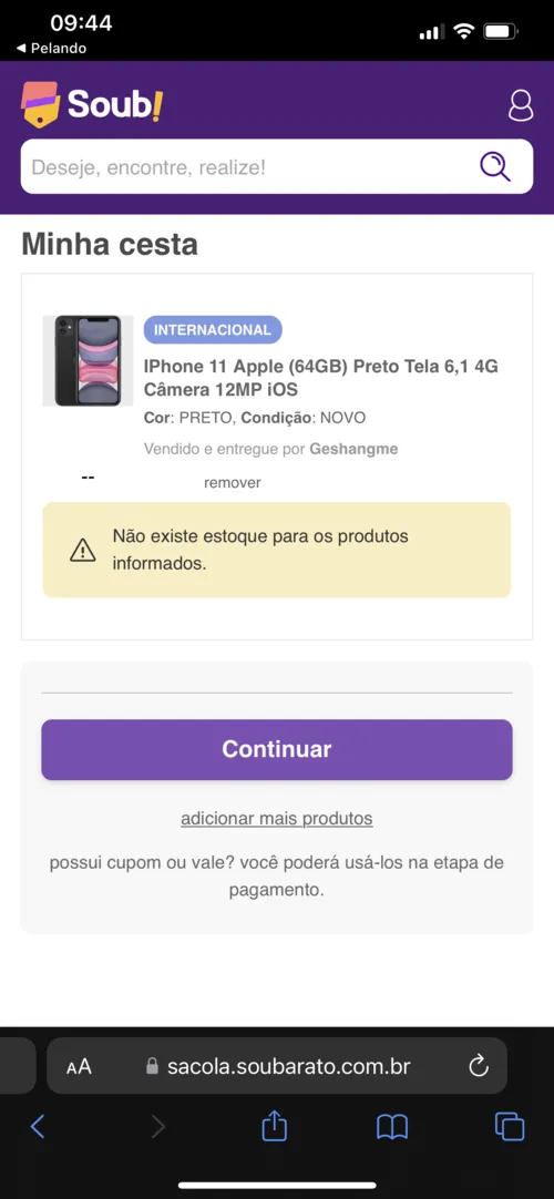 Imagen na descrição da promoção