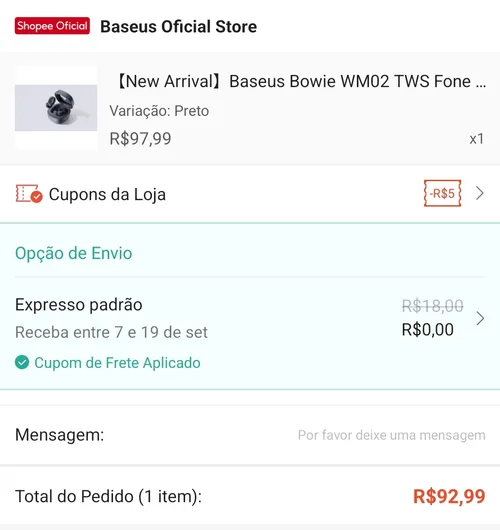 Imagem na descrição da promoção