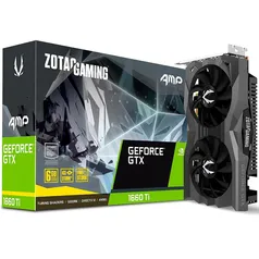 Placa de Vídeo Zotac NVIDIA GeForce GTX 1660 Ti AMP 6GB, GDDR6  - ZT-T16610D-10M