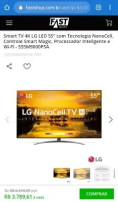 Smart TV 4K LG LED 55" NanoCell 55SM9000PSA