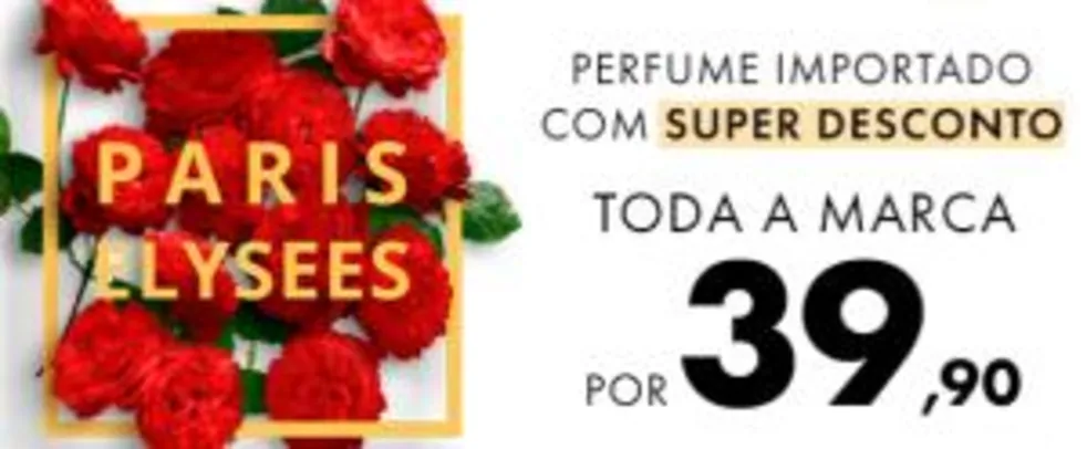 Perfumes Paris Elysees por R$39,90