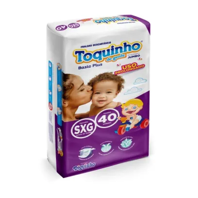 Foto do produto Fralda Descartavel Toquinho De Gente Basic Plus