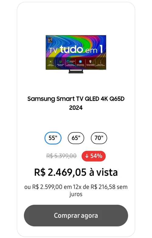 Imagem na descrição da promoção