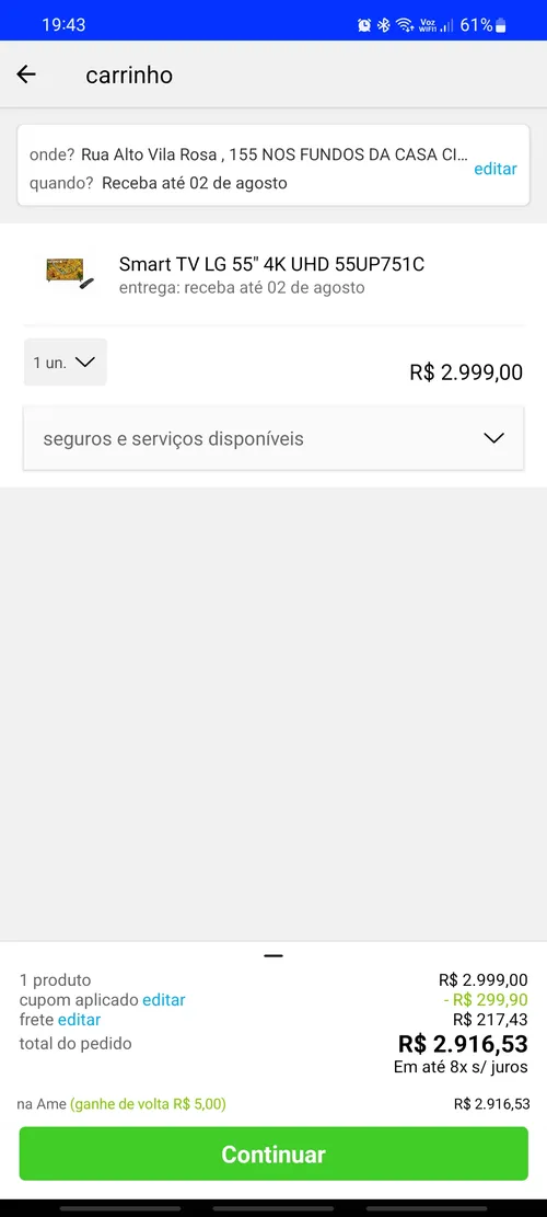 Imagen na descrição da promoção