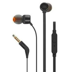 Fone de Ouvido JBL T110 In Ear Pure Bass Preto | R$39