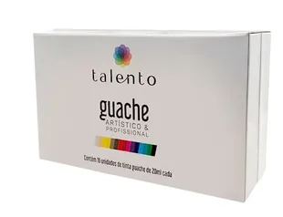 Tinta Guache 20ml Talento Profissional com 16 Tubos 20ml