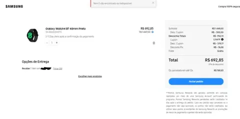 GALAXY WATCH 4 BT 40 mm  entrem pelo link ou pelo google