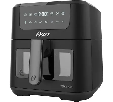 Fritadeira Digital Clear Oster 4,6L com Visor Transparente - Loja Oficial