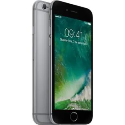 iPhone 6s 32GB CinzaTela Retina HD 4,7" 3D Touch Câmera 12MP - Apple por R$ 2430
