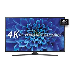 Smart TV 50" Ultra HD 4K UN50KU6000GXZD WiFi, 2 USB, 3 HDMI, Gamefly, 120Hz Motion Rate - Samsung | R$2550