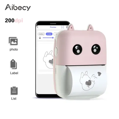Mini Impressora Térmica Aibecy - Conexão por Bluetooth | R$131