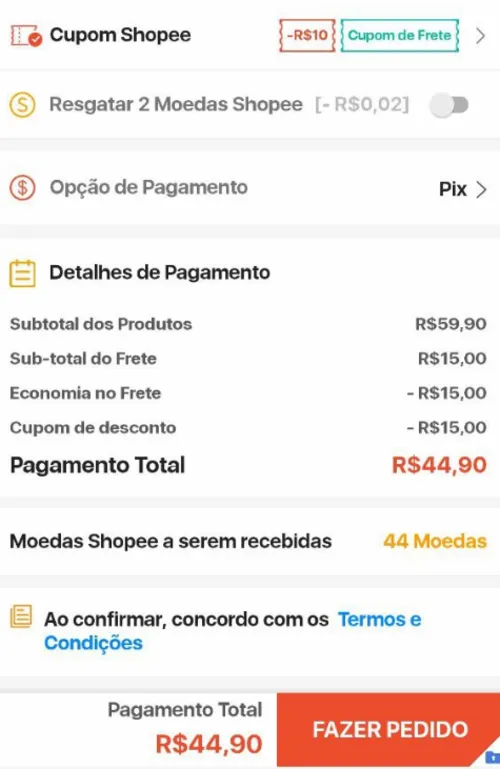 Imagem na descrição da promoção