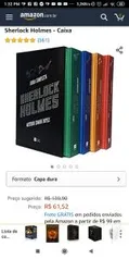 Box completo Sherlock Holmes por R$61,52 com frete grátis