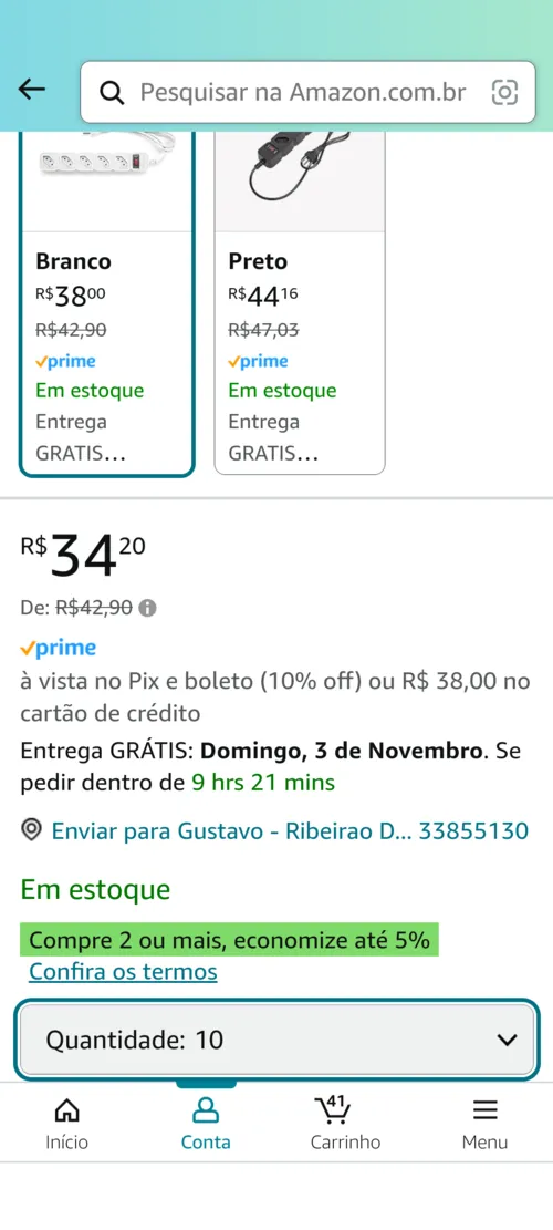 Imagem na descrição da promoção