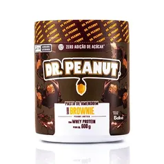 Pasta de amendoim Sabor Brownie com Whey Protein 600g Dr. Peanut