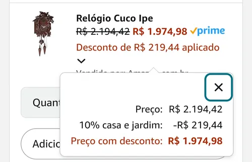 Imagem na descrição da promoção