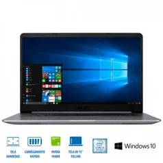 ASUS Notebook X510UR-BQ291T Cinza R$1827