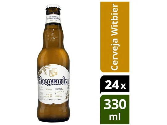 Cerveja Hoegaarden Witbier 24 Unidades 330ml | 4049 pontos| R$191