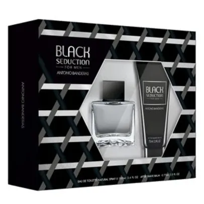 Perfume - Antonio Banderas Seduction in Black Men KIT 100ml | R$ 88