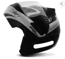 Capacete Escamoteável Pro Tork V-Pro Jet 2 Carbon Preto Cinza - R$ 85,40