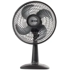 Ventilador de Mesa Mallory Eco TS30 30cm com 3 velocidades e 4 Pás – Preto/Grafite